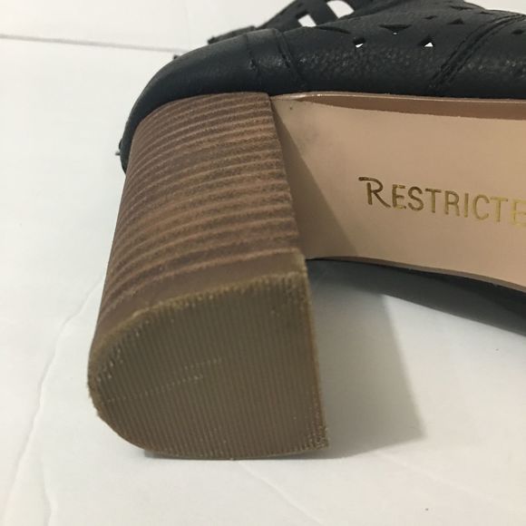 Restricted Peep Toe Platform Heel Ankle Boot, Sz 8 - Picture 8 of 10